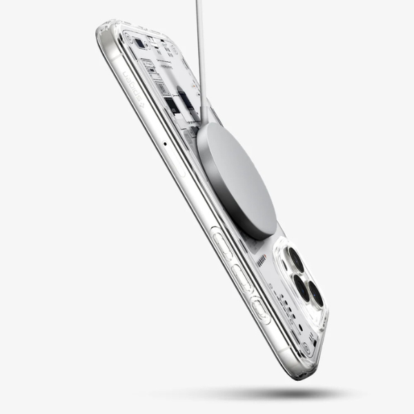 Coque Hybrid Shockproof avec MagSafe pour 16 Pro Max  – Design Transparent Mat