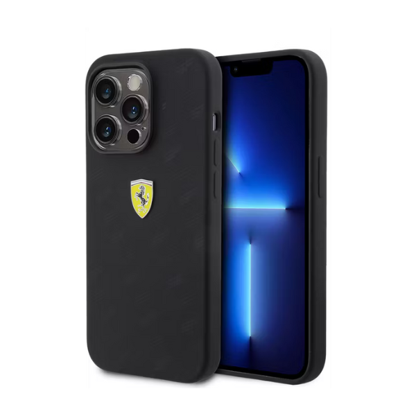 Coque Silicone Ferrari Scuderia avec Écusson pour iPhone – Élégance et Performance