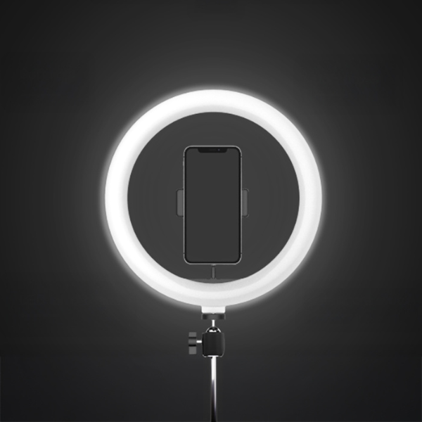 Jmary FM-536A Ring Light Professionnel 10 Pouces – Anneau LED avec Trépied, Éclairage Réglable, Support Smartphone pour Streaming, Photo & Maquillage