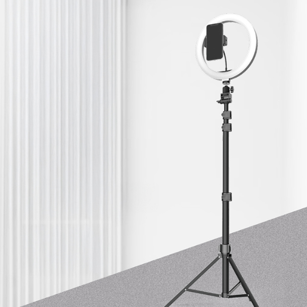 Jmary FM-536A Ring Light Professionnel 10 Pouces – Anneau LED avec Trépied, Éclairage Réglable, Support Smartphone pour Streaming, Photo & Maquillage