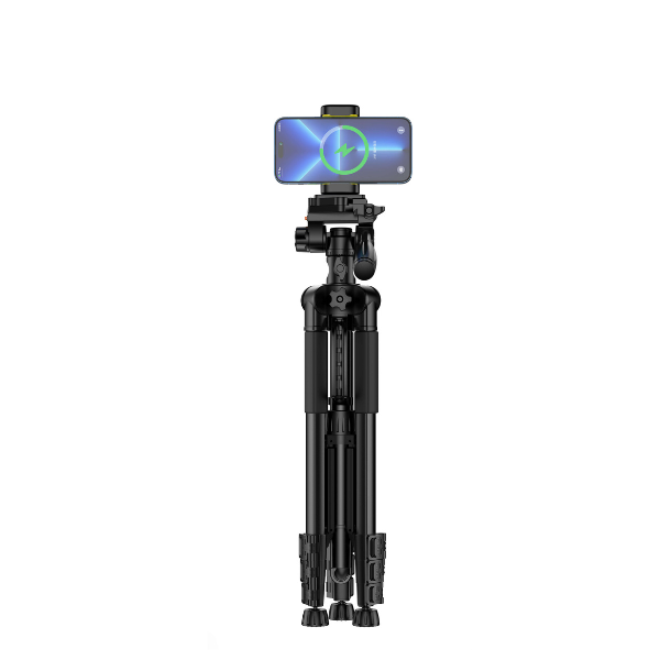 KOOSDA KTP-800 Trépied Selfie Stick Bluetooth 1.6M – Support Téléphone Extensible avec Rotation 360°