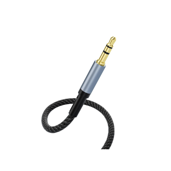 WIWU Wi-C048L Câble Audio Lightning vers Jack 3.5mm AUX 1.5m – Son Hi-Fi, Nylon Tressé, Compatible iPhone & Voiture