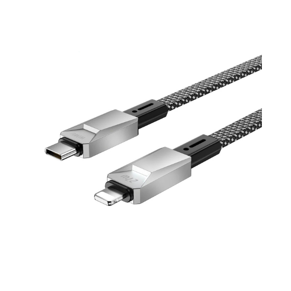 Câble USB-C vers Lightning WiWU Wi-C077 Cyberlink – 1M, Charge Rapide 27W PD, Magnétique, Nylon Tressé Ultra Résistant