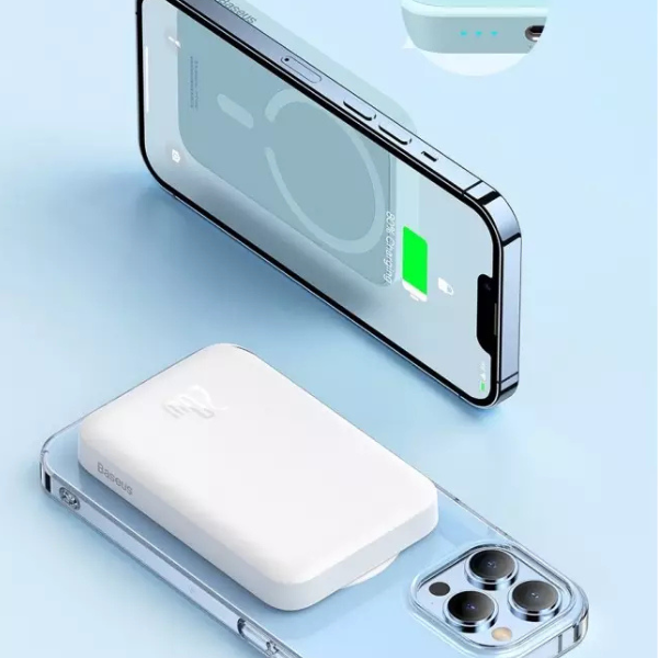 Power Bank MagSafe Original 5 000mAh – Batterie Magnétique Sans Fil pour iPhone