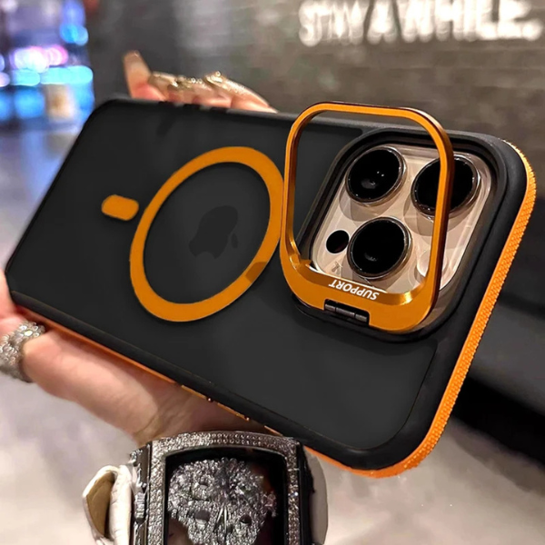 Coque Magnétique Bracket Case pour Iphone – Compatible MagSafe & Support Camera  & Protection  Camera
