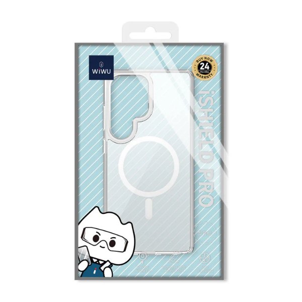 Coque de Protection Premium WiWU iShield Pro pour Samsung Galaxy S25 Ultra  – Transparent, Ultra-Résistante, Compatible MagSafe & Antichocs