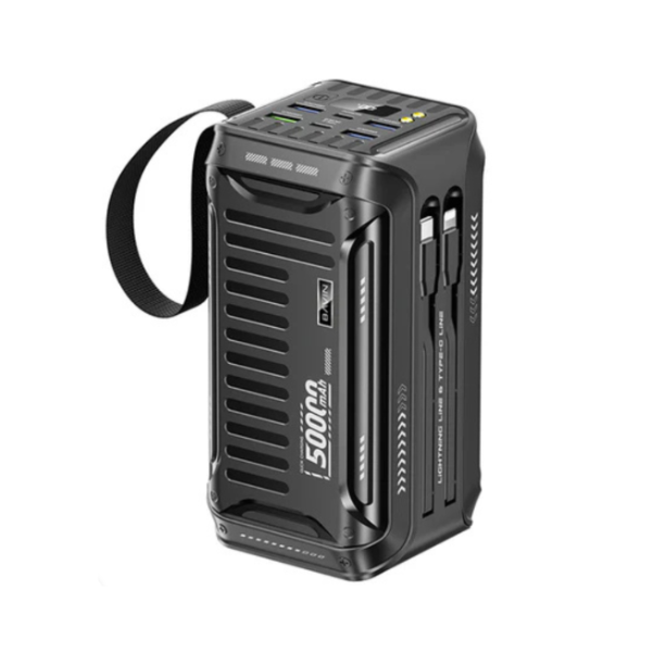 Power Bank BAVIN 50000mAh 22.5W – Batterie Externe Ultra Haute Capacité avec Charge Rapide, Multi-Ports & Sécurité Intelligente – Noir