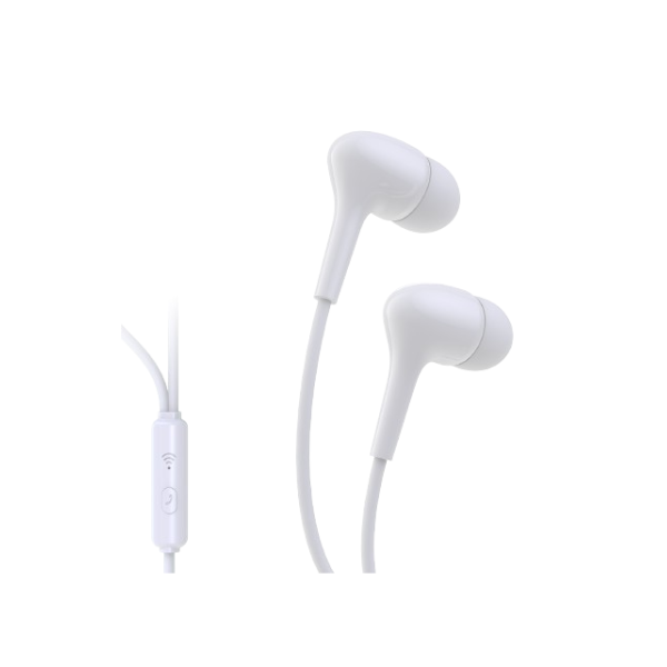Écouteurs Intra-Auriculaires Inkax E20 Crystal Audio – Son Clair Hi-Fi, Design Élégant, Câble 1,2 m
