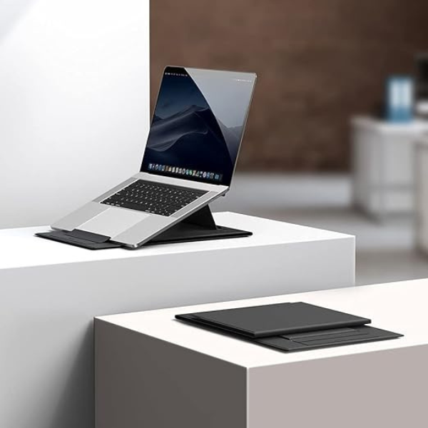 Support Ordinateur Portable Baseus Ultra High Folding Laptop Stand (Noir) – Support Réglable Ultra-Élevé, Pliable, Stable & Ergonomique