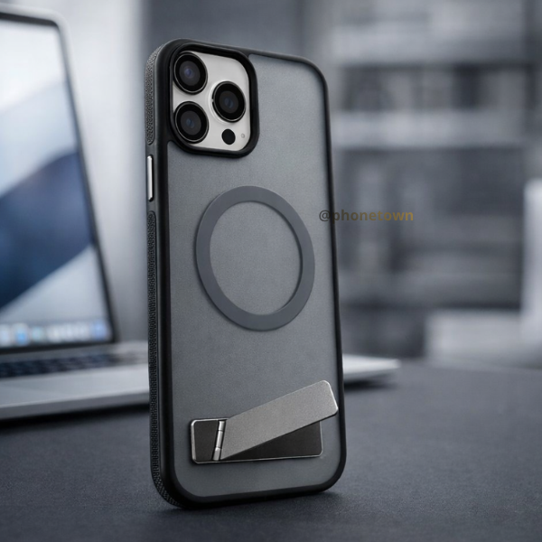 Coque MagSafe Premium Pour iPhone avec Support Intégré et Protection Camera   – Protection Antichoc iPhone