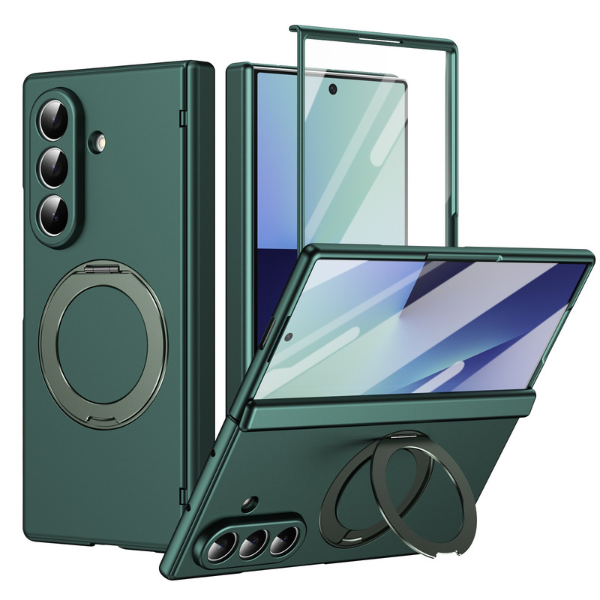 Coque Samsung Galaxy Z Fold Magnétique Premium avec Protection de Charnière & Support Rotatif 360° Compatible Magsafe