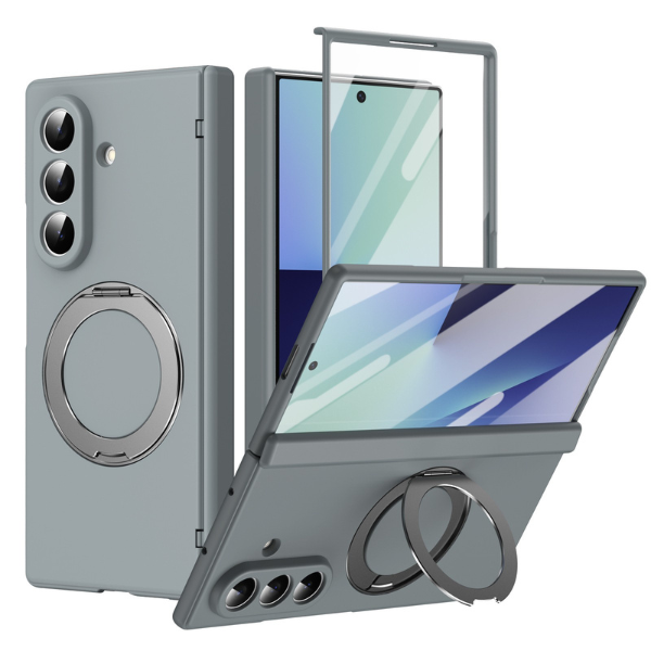 Coque Samsung Galaxy Z Fold Magnétique Premium avec Protection de Charnière & Support Rotatif 360° Compatible Magsafe