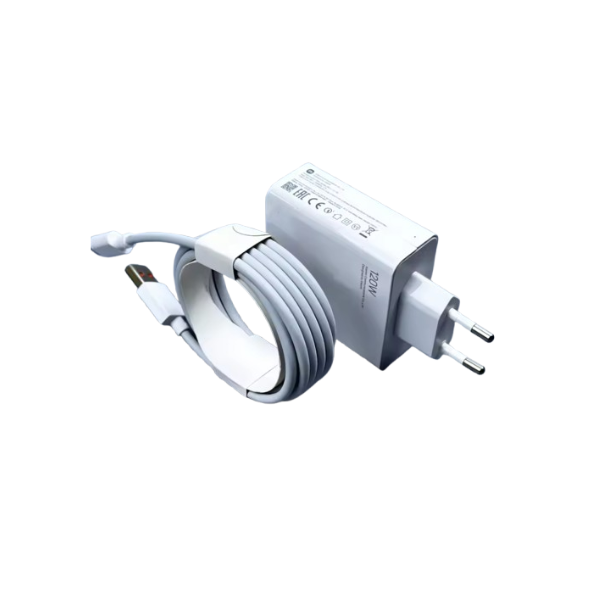 XIAOMI Chargeur Rapide USB 120W + Câble USB-C  (1 m) –  Charge Rapide & Sécurité Intelligente