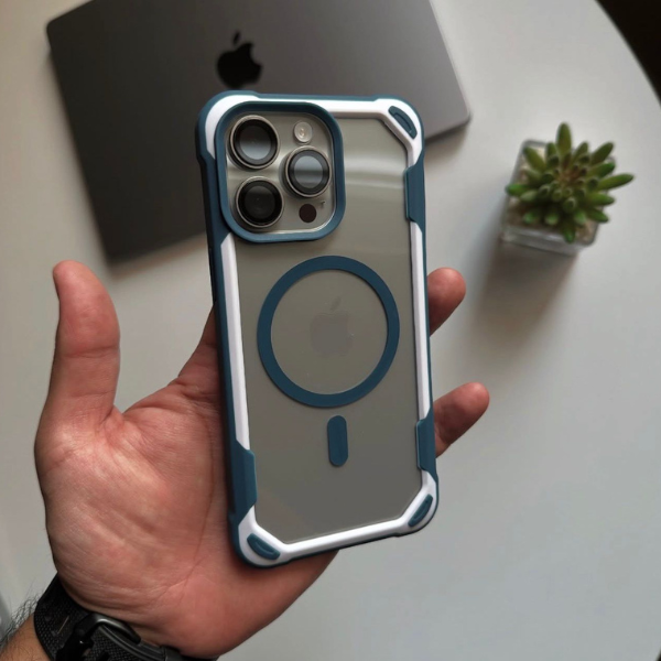 Coque Transparente de Luxe avec Recharge Sans Fil Magnétique pour iPhone – Protection Premium & Alignement MagSafe