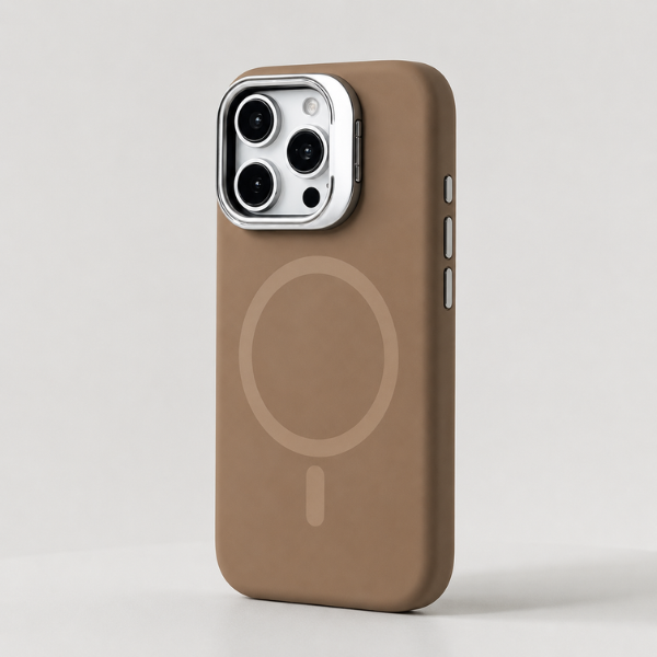Coque Liquid Silicone MagSafe avec Support Intégré et Protection Camera – Protection Premium pour iPhone