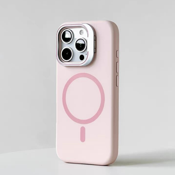 Coque Liquid Silicone MagSafe avec Support Intégré et Protection Camera – Protection Premium pour iPhone