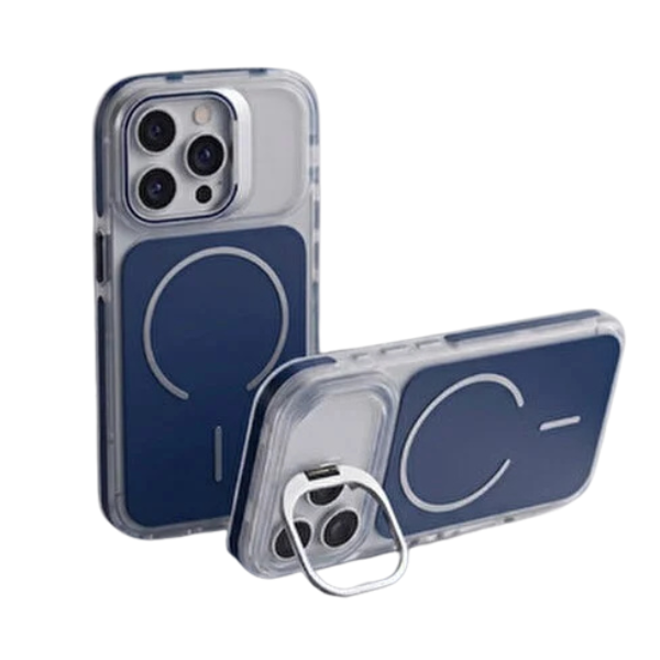 Coque Premium Mat MagSafe avec Support Caméra Métal – Protection Antichoc pour iPhone