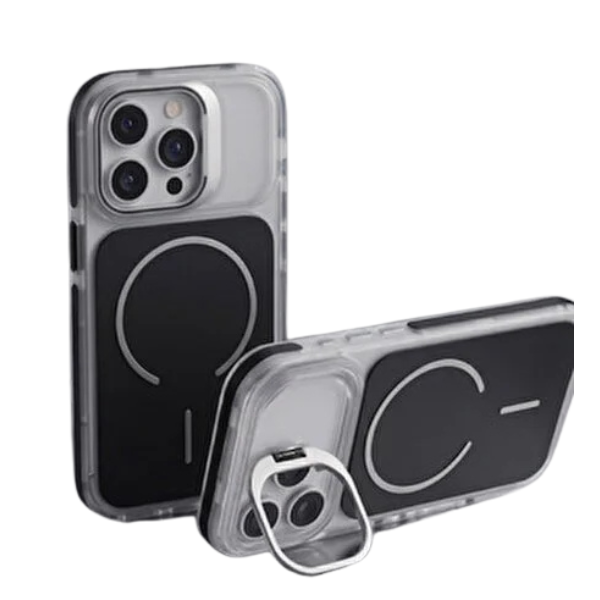 Coque Premium Mat MagSafe avec Support Caméra Métal – Protection Antichoc pour iPhone