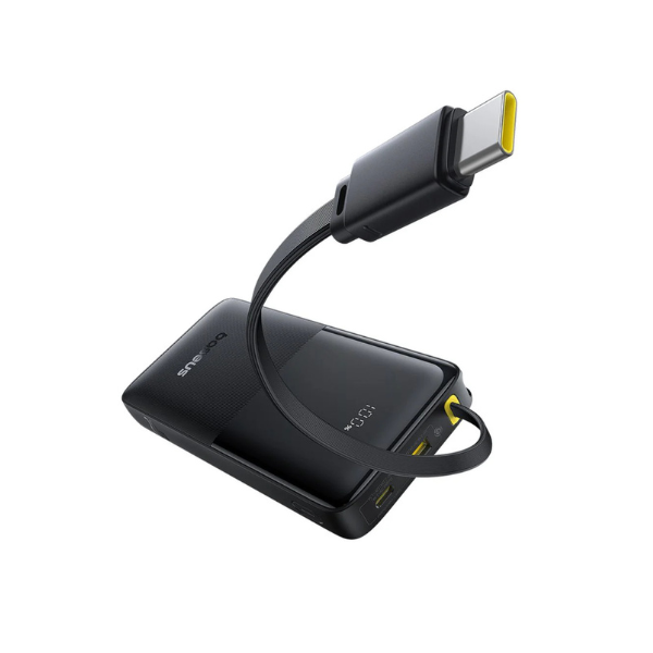 Power Bank Baseus Bipow 10 000 mAh 20W – Batterie Externe avec Câble USB-C Intégré