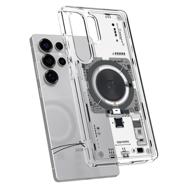 Coque Hybrid Spigen avec MagSafe pour Samsung Galaxy Samsung– Design Transparent Mat