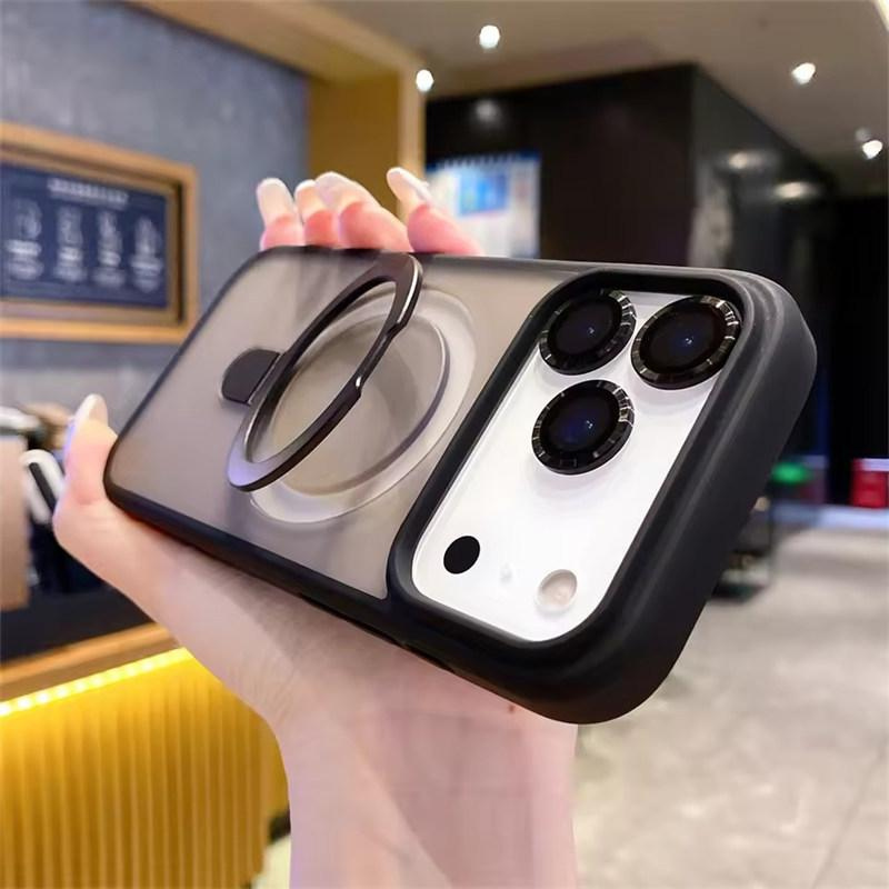 Coque MagSafe de Luxe pour iPhone 17Pro Max — Anneau Magnétique + Protection Appareil Photo