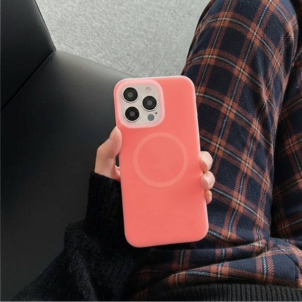 Coque Elly  Silicone Liquide Avec Magsafe – Protection Premium Douce & Antichoc pour iPhone