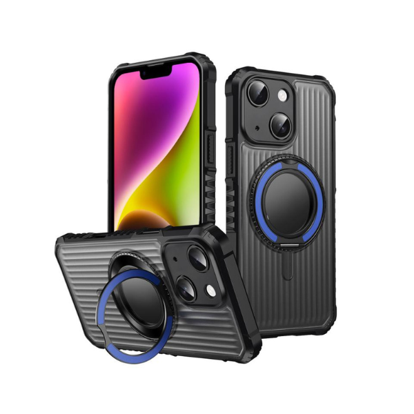Coque Magnétique avec Support 360° pour iPhone et Samsung — PC + TPU