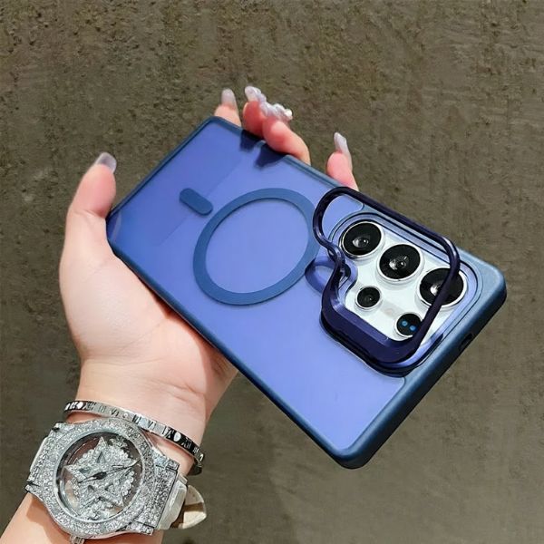 Coque Mate Magnétique avec Support pour Samsung S26 Ultra –  Compatible Charge Sans Fil